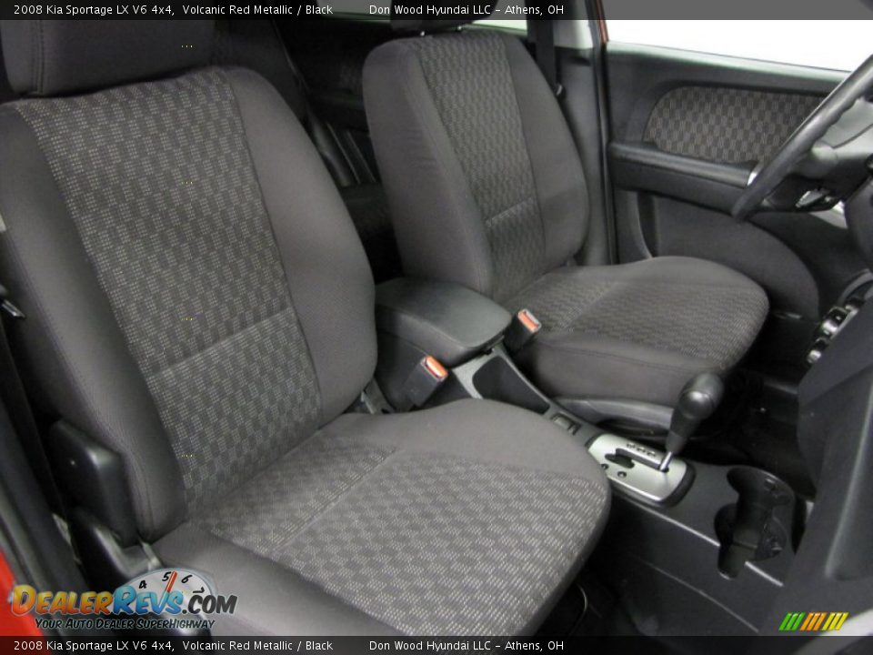2008 Kia Sportage LX V6 4x4 Volcanic Red Metallic / Black Photo #9