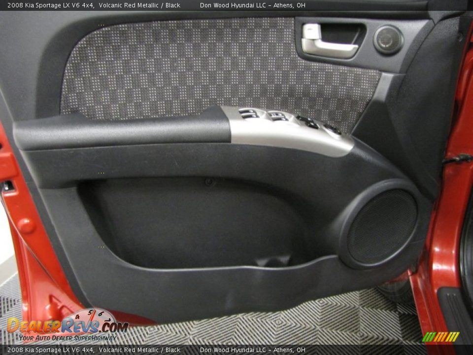 2008 Kia Sportage LX V6 4x4 Volcanic Red Metallic / Black Photo #10