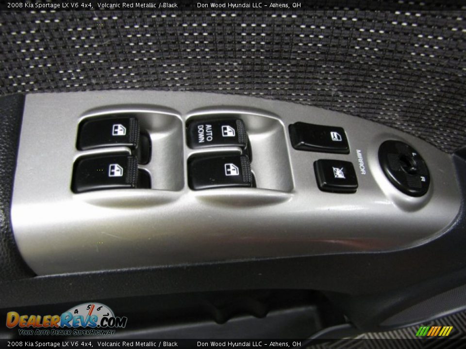 2008 Kia Sportage LX V6 4x4 Volcanic Red Metallic / Black Photo #11