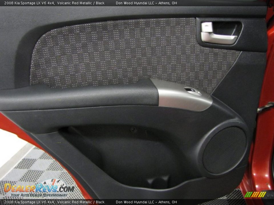 2008 Kia Sportage LX V6 4x4 Volcanic Red Metallic / Black Photo #12