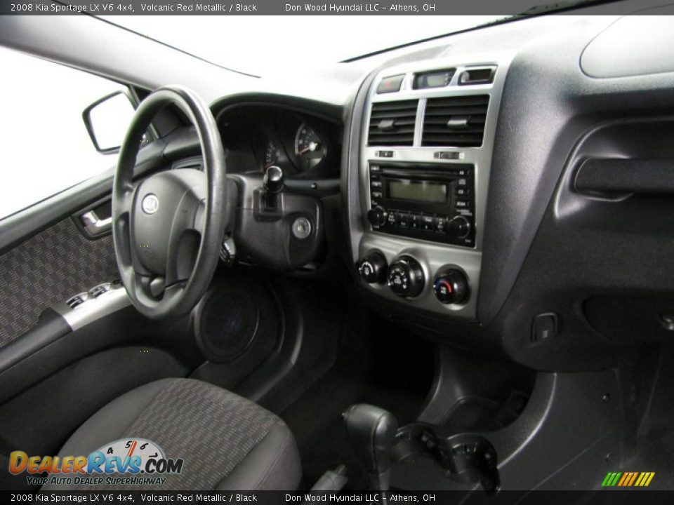 2008 Kia Sportage LX V6 4x4 Volcanic Red Metallic / Black Photo #20