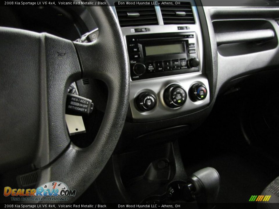 2008 Kia Sportage LX V6 4x4 Volcanic Red Metallic / Black Photo #21
