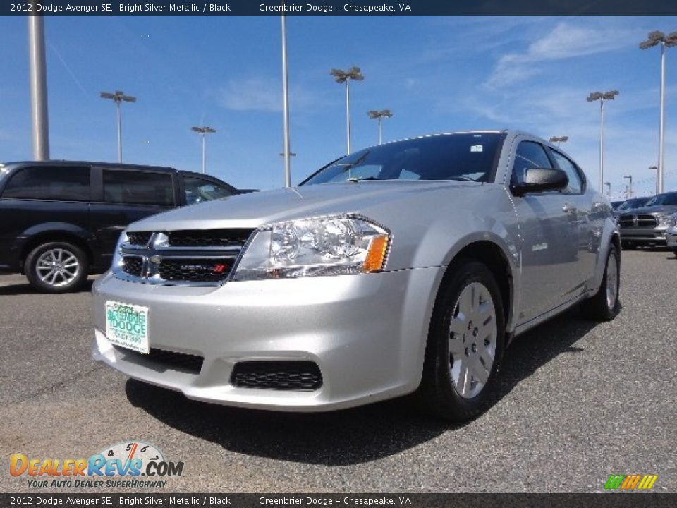 2012 Dodge Avenger SE Bright Silver Metallic / Black Photo #1