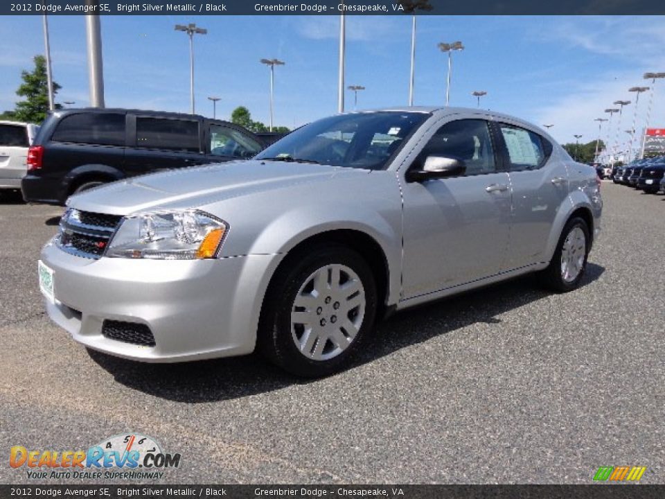 2012 Dodge Avenger SE Bright Silver Metallic / Black Photo #2