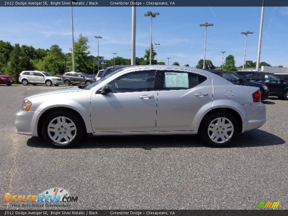 2012 Dodge Avenger SE Bright Silver Metallic / Black Photo #3