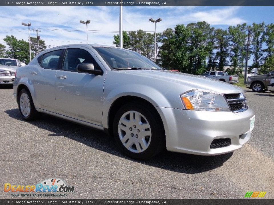 2012 Dodge Avenger SE Bright Silver Metallic / Black Photo #8