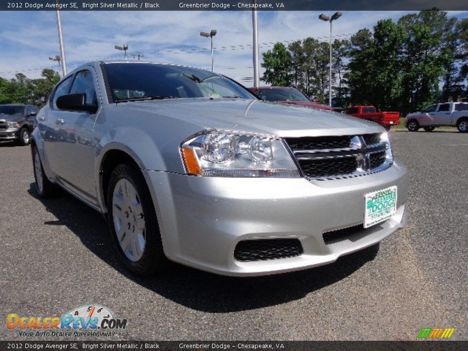 2012 Dodge Avenger SE Bright Silver Metallic / Black Photo #9