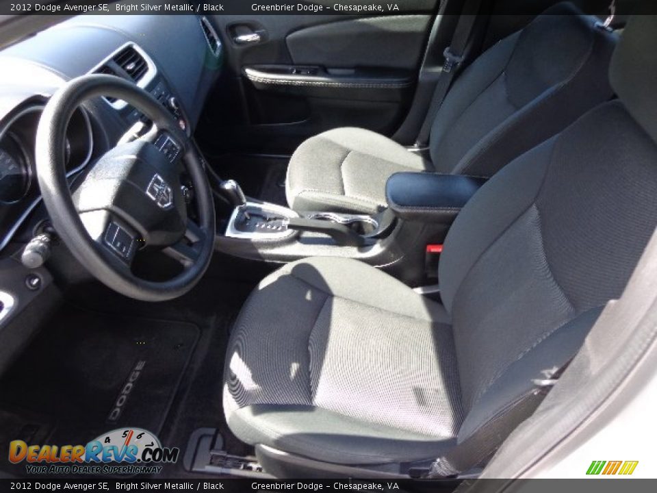 2012 Dodge Avenger SE Bright Silver Metallic / Black Photo #11
