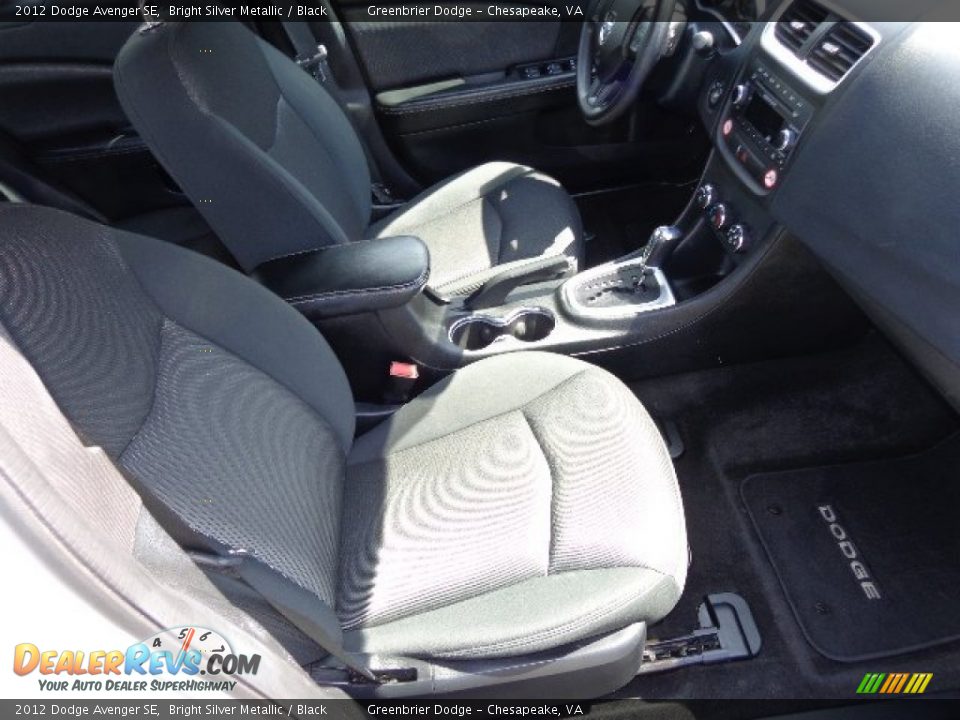 2012 Dodge Avenger SE Bright Silver Metallic / Black Photo #13