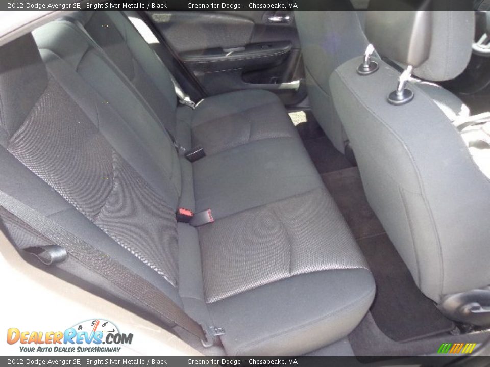 2012 Dodge Avenger SE Bright Silver Metallic / Black Photo #14