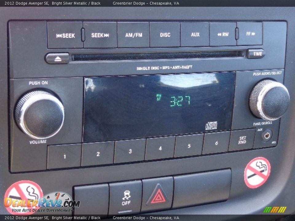 2012 Dodge Avenger SE Bright Silver Metallic / Black Photo #18