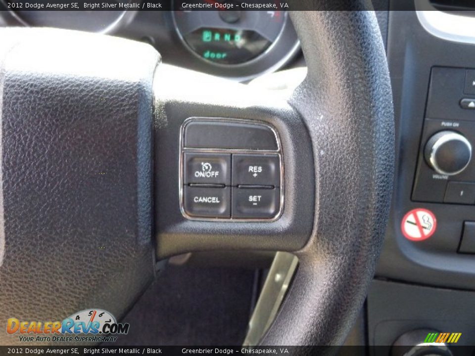2012 Dodge Avenger SE Bright Silver Metallic / Black Photo #21