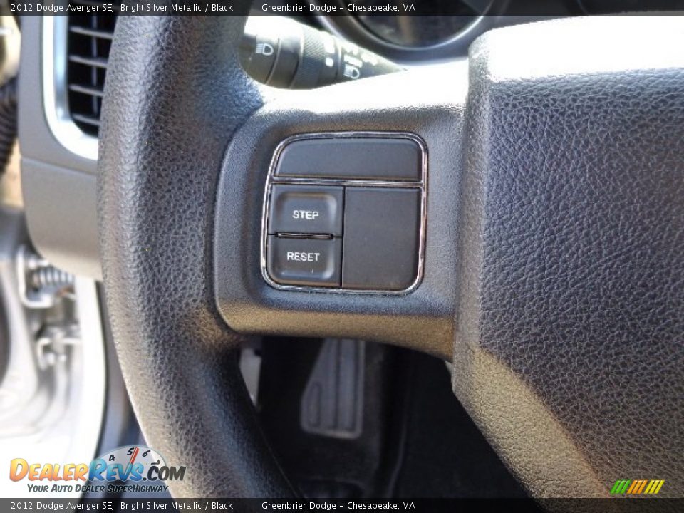 2012 Dodge Avenger SE Bright Silver Metallic / Black Photo #22
