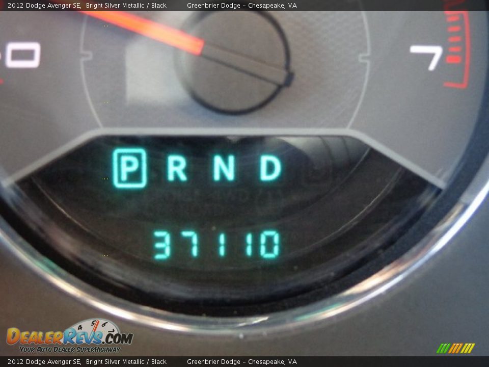 2012 Dodge Avenger SE Bright Silver Metallic / Black Photo #24