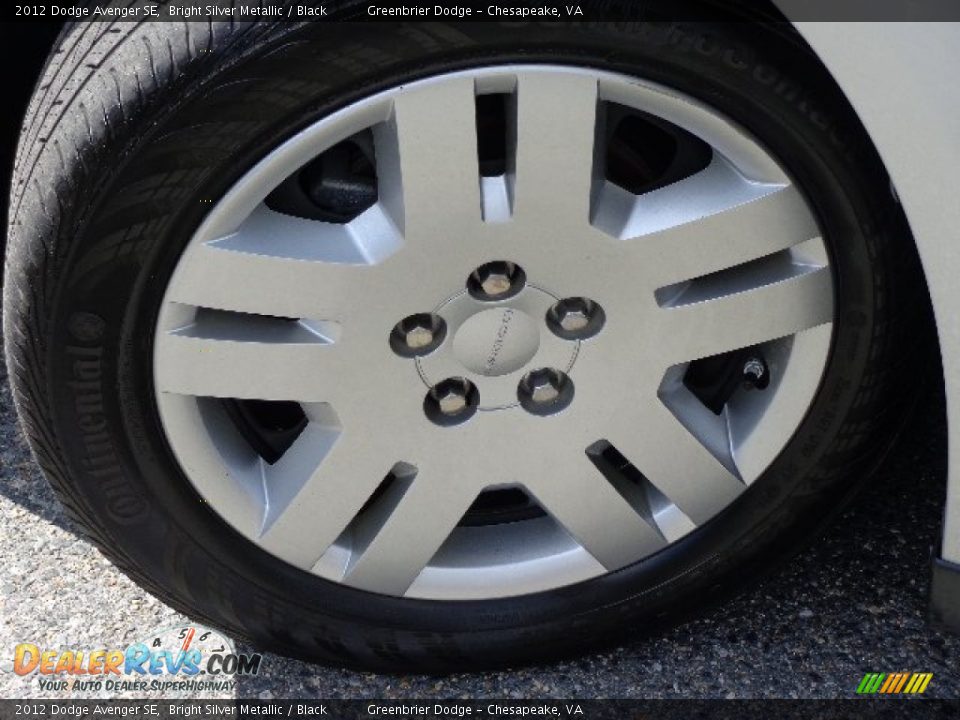 2012 Dodge Avenger SE Bright Silver Metallic / Black Photo #25