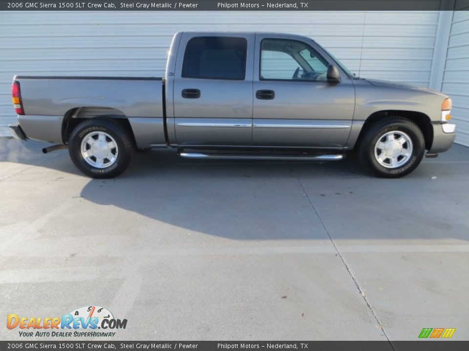 2006 GMC Sierra 1500 SLT Crew Cab Steel Gray Metallic / Pewter Photo #3