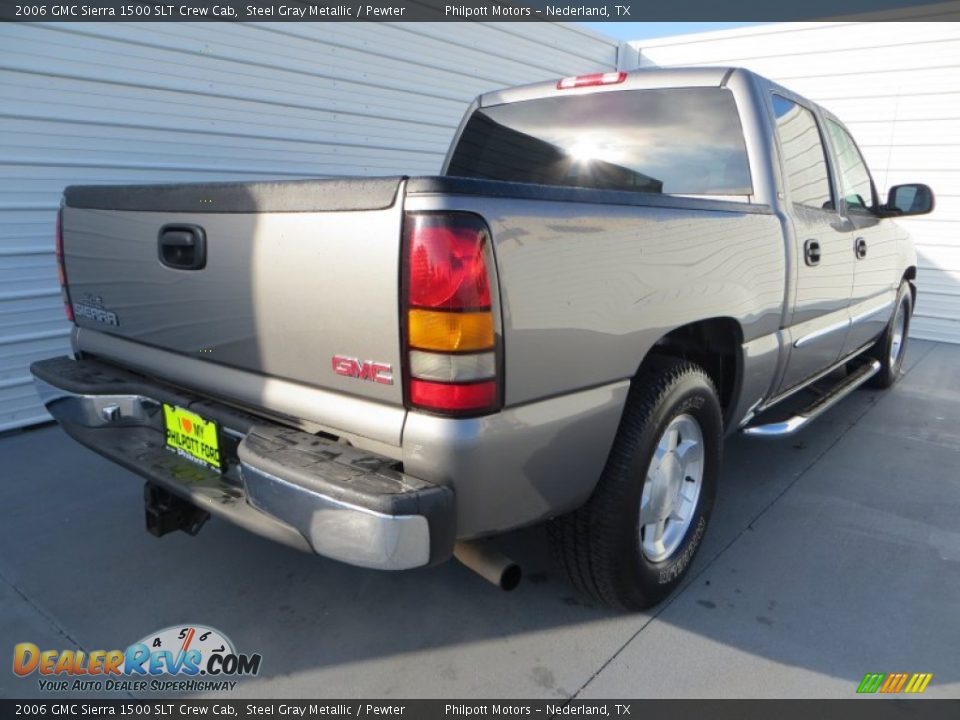 2006 GMC Sierra 1500 SLT Crew Cab Steel Gray Metallic / Pewter Photo #4