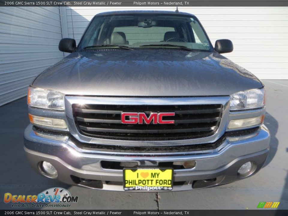 2006 GMC Sierra 1500 SLT Crew Cab Steel Gray Metallic / Pewter Photo #8