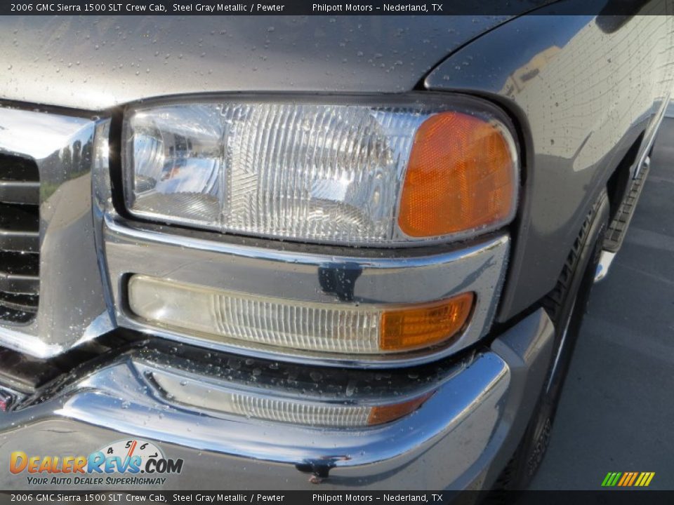 2006 GMC Sierra 1500 SLT Crew Cab Steel Gray Metallic / Pewter Photo #9
