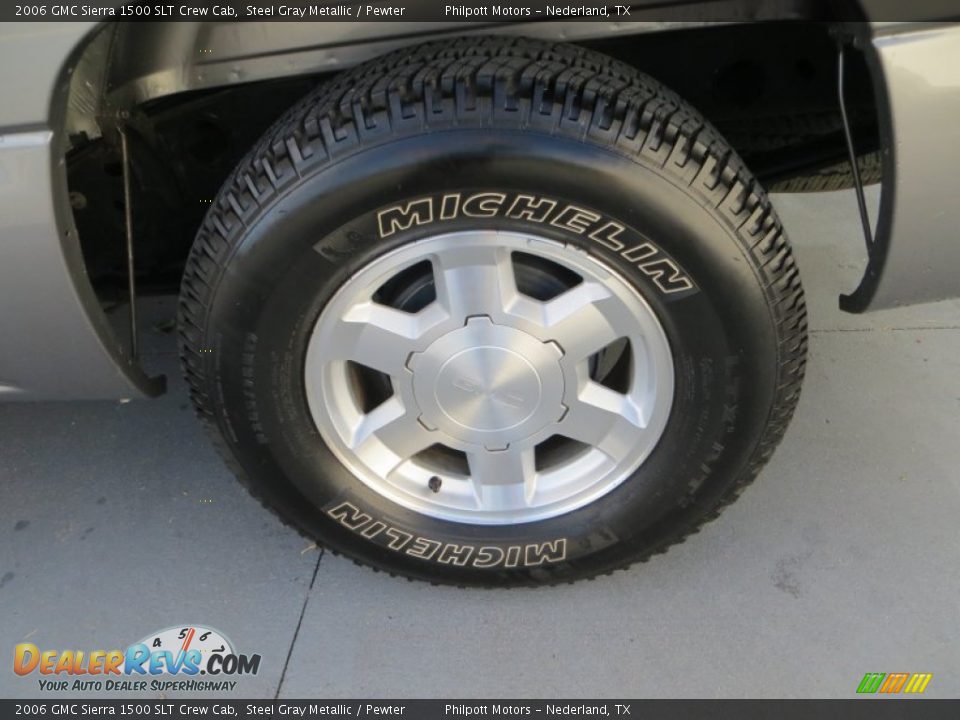 2006 GMC Sierra 1500 SLT Crew Cab Steel Gray Metallic / Pewter Photo #12