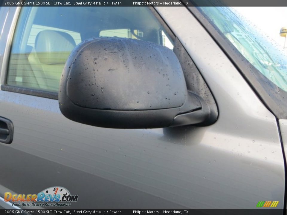 2006 GMC Sierra 1500 SLT Crew Cab Steel Gray Metallic / Pewter Photo #15