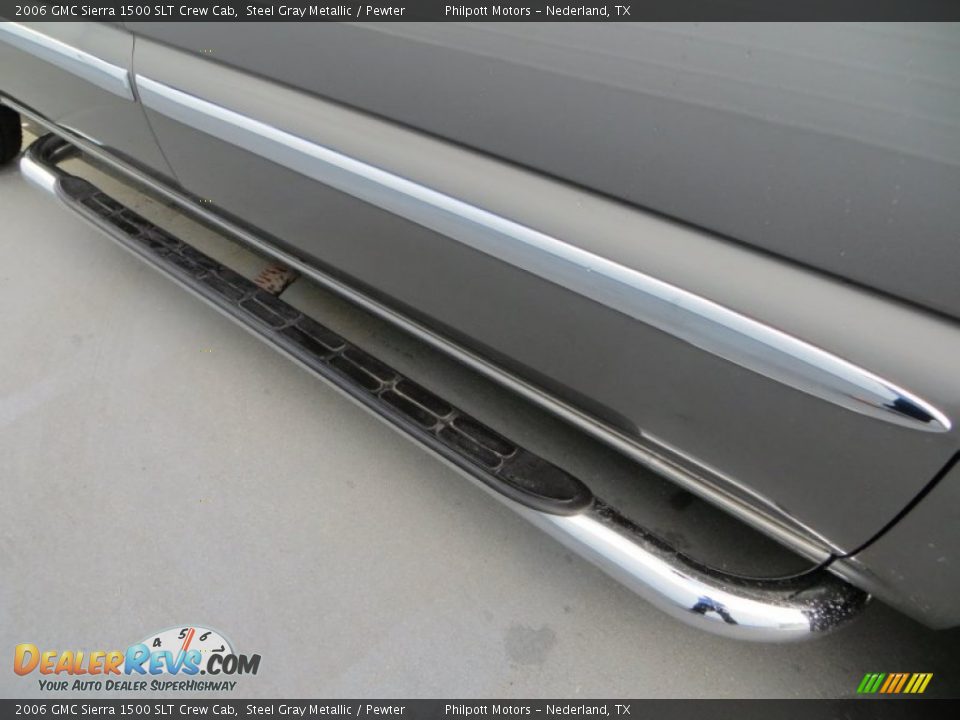 2006 GMC Sierra 1500 SLT Crew Cab Steel Gray Metallic / Pewter Photo #16