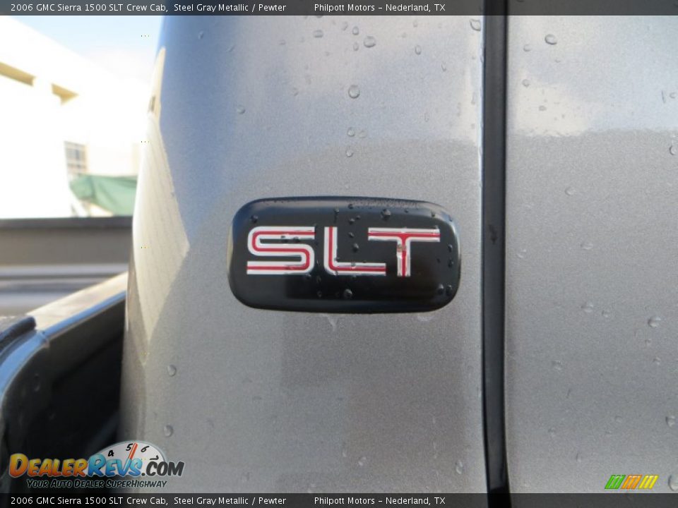 2006 GMC Sierra 1500 SLT Crew Cab Steel Gray Metallic / Pewter Photo #17