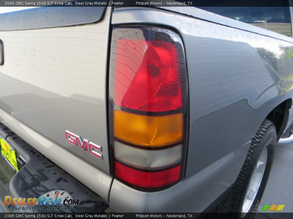 2006 GMC Sierra 1500 SLT Crew Cab Steel Gray Metallic / Pewter Photo #18