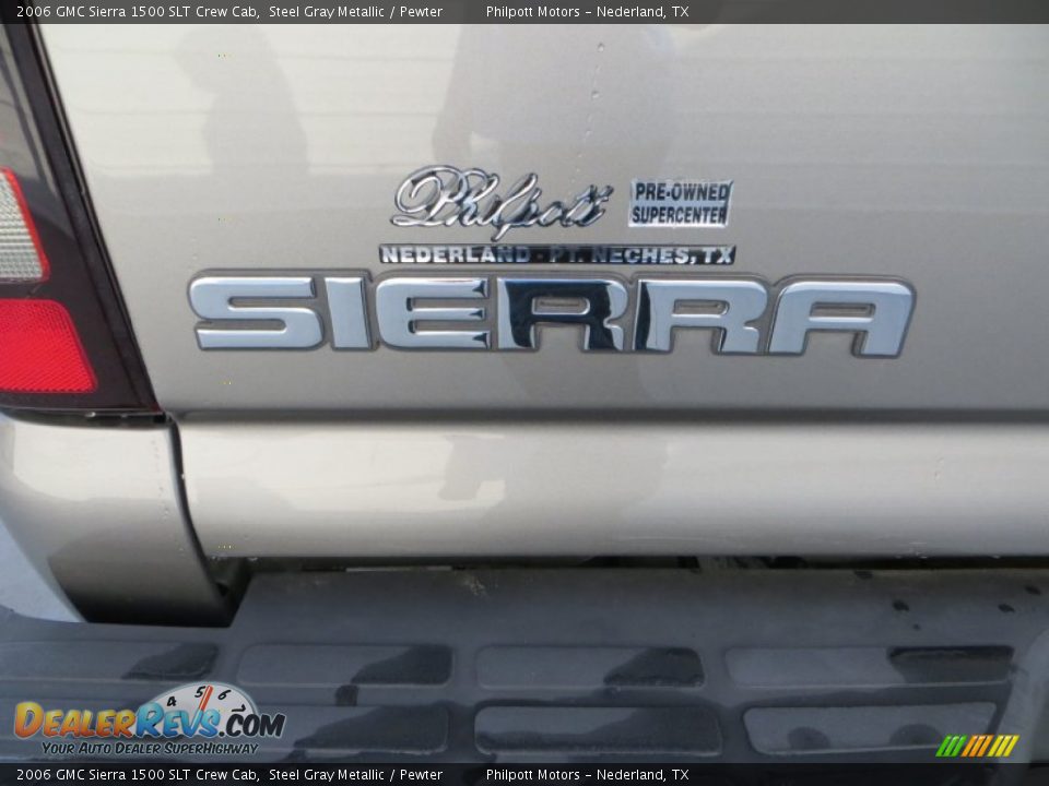 2006 GMC Sierra 1500 SLT Crew Cab Steel Gray Metallic / Pewter Photo #20