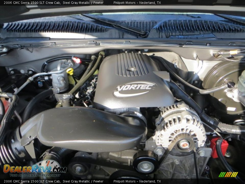 2006 GMC Sierra 1500 SLT Crew Cab Steel Gray Metallic / Pewter Photo #22