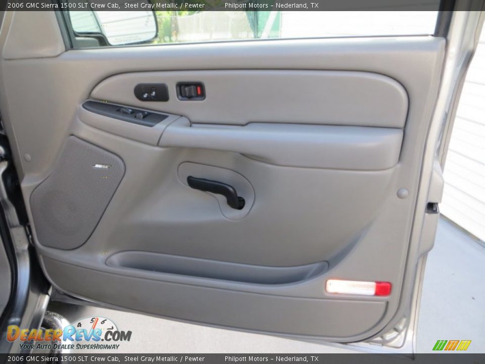2006 GMC Sierra 1500 SLT Crew Cab Steel Gray Metallic / Pewter Photo #23