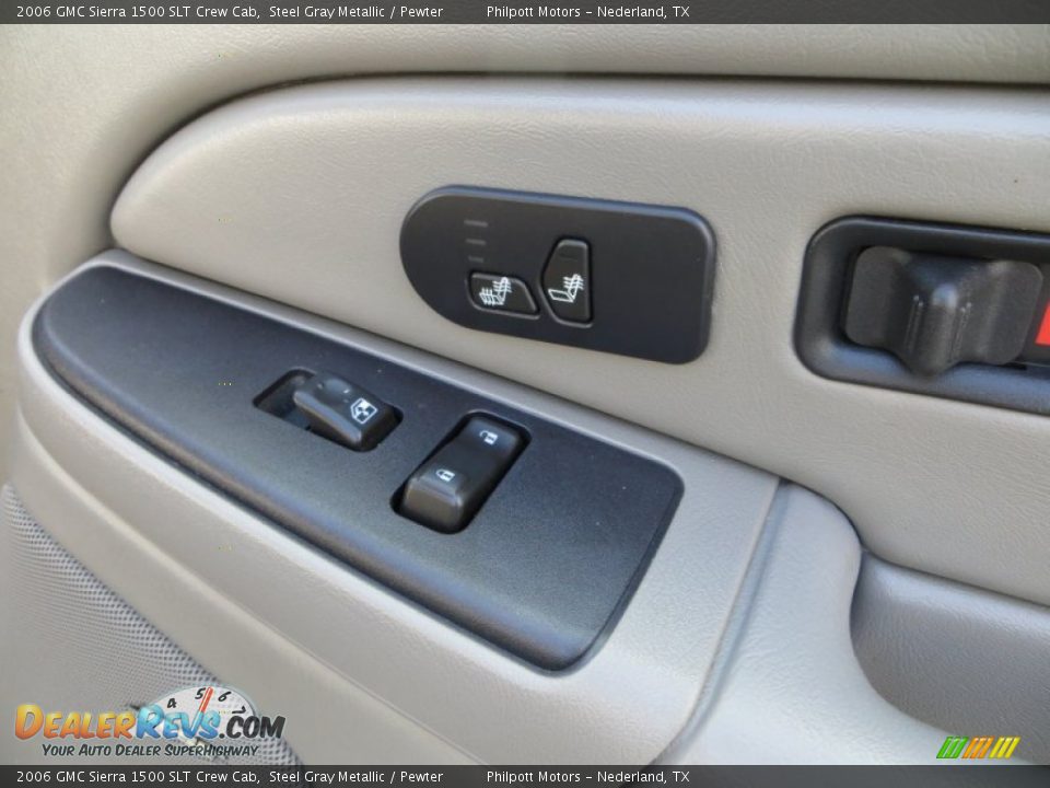 2006 GMC Sierra 1500 SLT Crew Cab Steel Gray Metallic / Pewter Photo #24