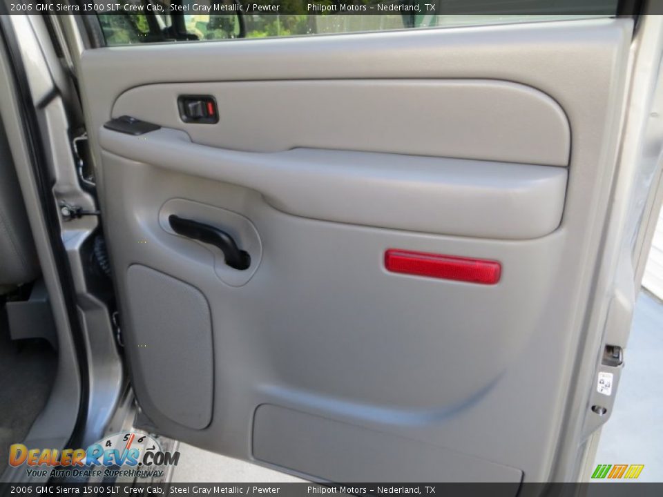 2006 GMC Sierra 1500 SLT Crew Cab Steel Gray Metallic / Pewter Photo #27