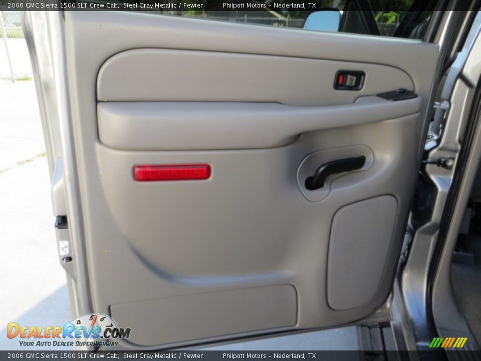 2006 GMC Sierra 1500 SLT Crew Cab Steel Gray Metallic / Pewter Photo #30