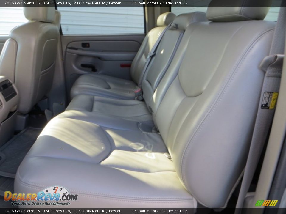 2006 GMC Sierra 1500 SLT Crew Cab Steel Gray Metallic / Pewter Photo #31
