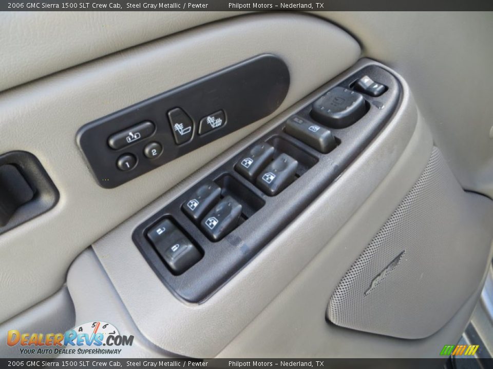 2006 GMC Sierra 1500 SLT Crew Cab Steel Gray Metallic / Pewter Photo #33