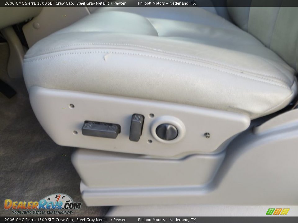 2006 GMC Sierra 1500 SLT Crew Cab Steel Gray Metallic / Pewter Photo #35