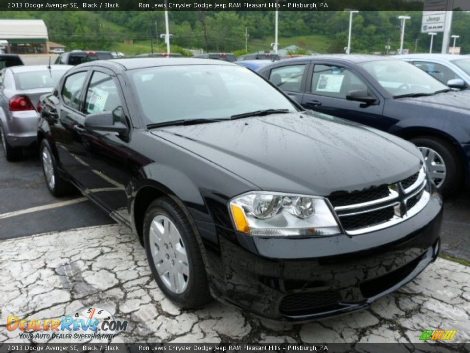 2013 Dodge Avenger SE Black / Black Photo #8