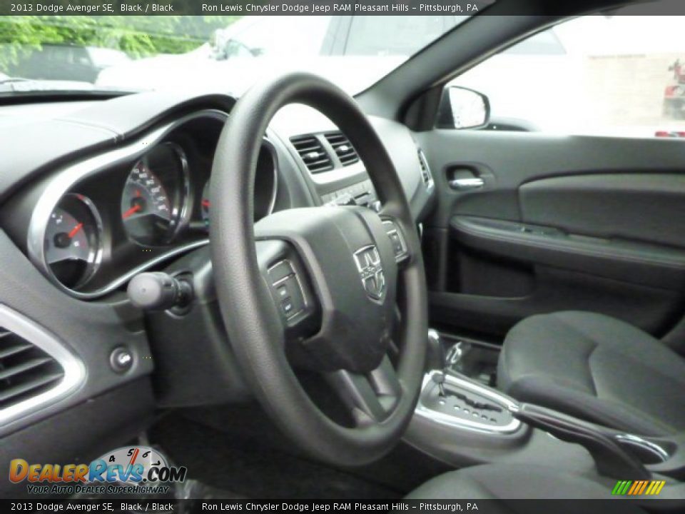 2013 Dodge Avenger SE Black / Black Photo #16