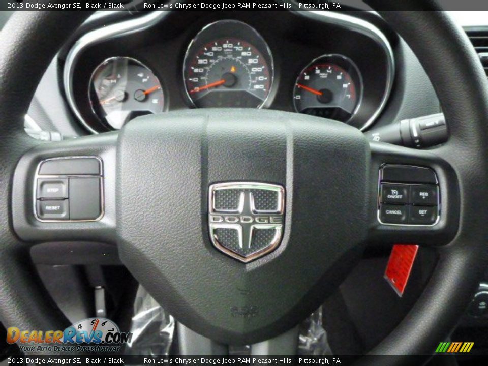 2013 Dodge Avenger SE Black / Black Photo #19
