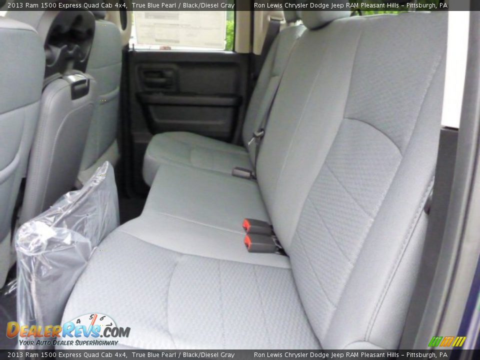 2013 Ram 1500 Express Quad Cab 4x4 True Blue Pearl / Black/Diesel Gray Photo #13
