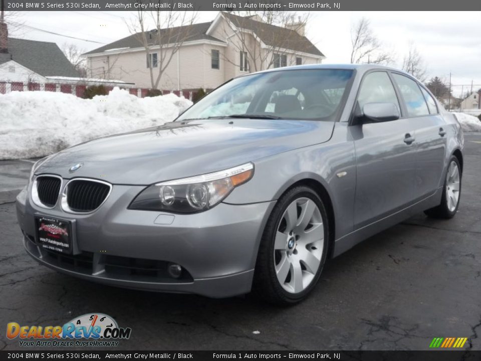 2004 BMW 5 Series 530i Sedan Amethyst Grey Metallic / Black Photo #1