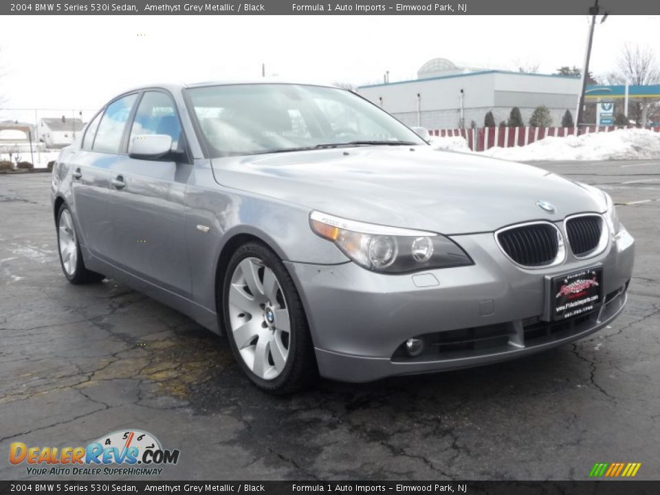 2004 BMW 5 Series 530i Sedan Amethyst Grey Metallic / Black Photo #2