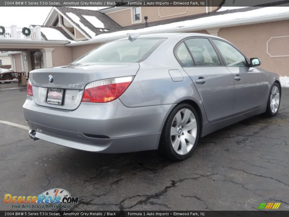 2004 BMW 5 Series 530i Sedan Amethyst Grey Metallic / Black Photo #3