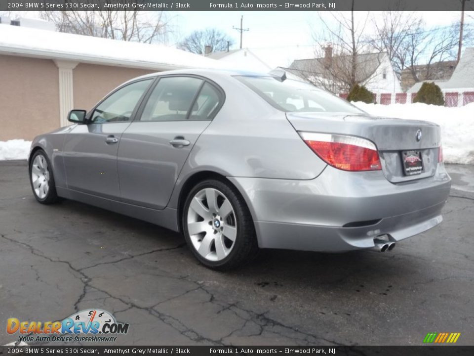 2004 BMW 5 Series 530i Sedan Amethyst Grey Metallic / Black Photo #4