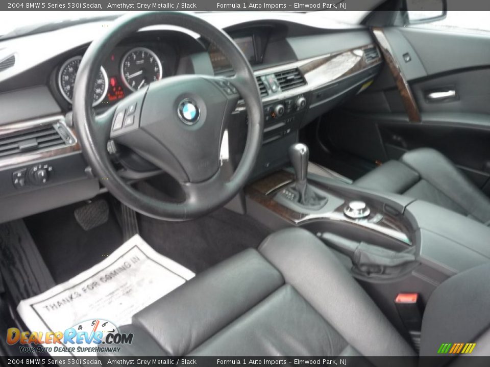 2004 BMW 5 Series 530i Sedan Amethyst Grey Metallic / Black Photo #5