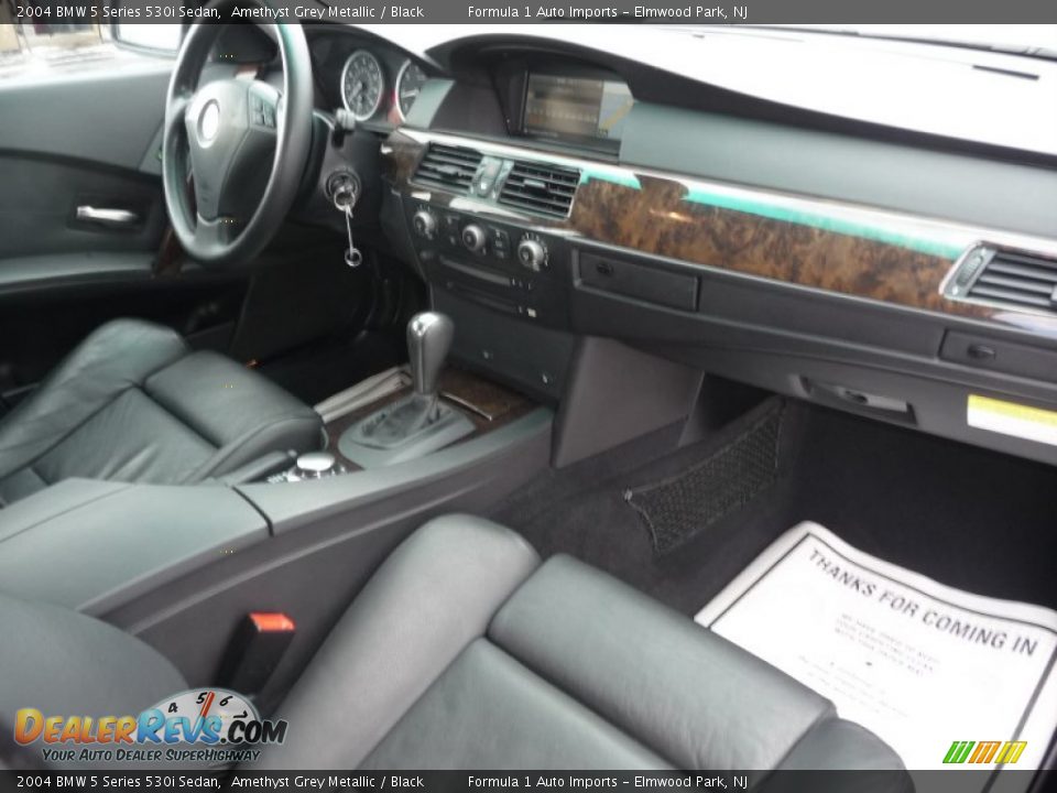 2004 BMW 5 Series 530i Sedan Amethyst Grey Metallic / Black Photo #6
