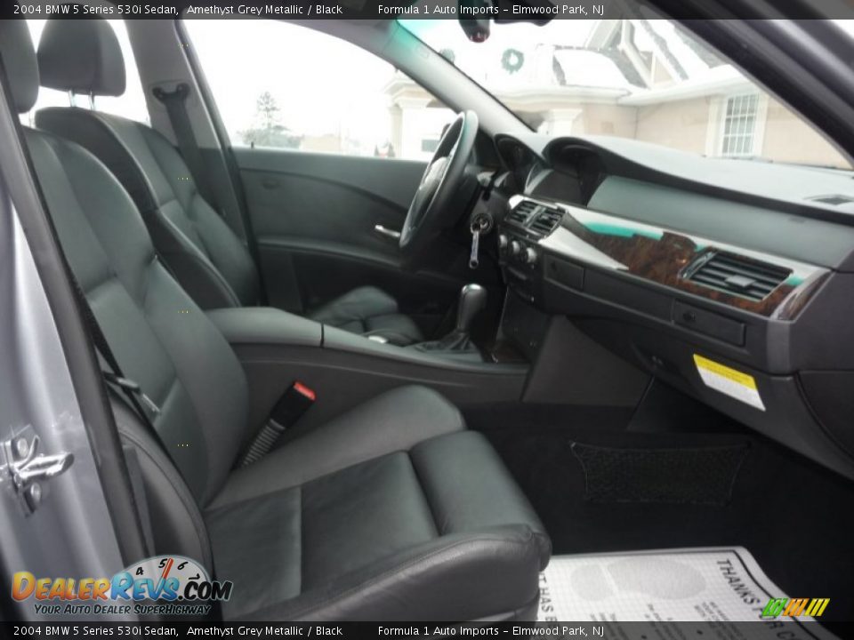 2004 BMW 5 Series 530i Sedan Amethyst Grey Metallic / Black Photo #7