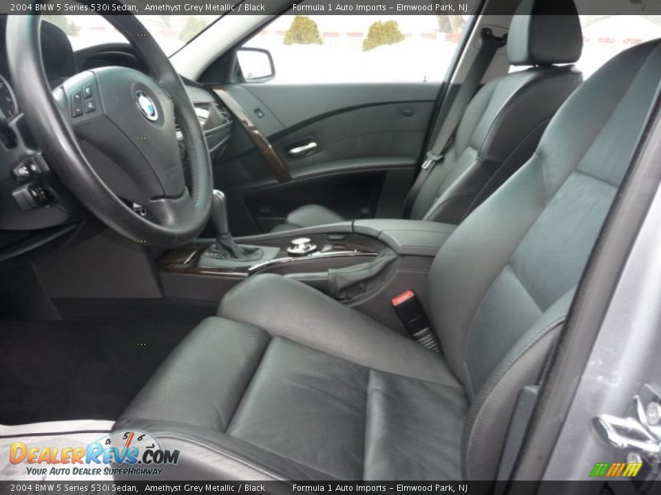 2004 BMW 5 Series 530i Sedan Amethyst Grey Metallic / Black Photo #8