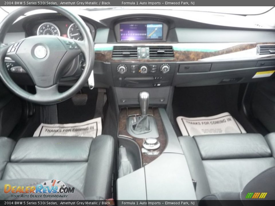 2004 BMW 5 Series 530i Sedan Amethyst Grey Metallic / Black Photo #9